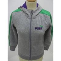 Puma Grey & Green Hooded Jacket Chest 26\