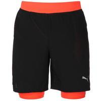 Puma 2 in 1 Running Shorts Mens