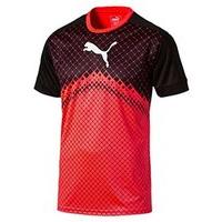 puma it evo training graphic tee mens redblack