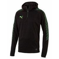 puma it evo training hoodie mens blackgreen gecko