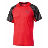 puma active training vent graphic short sleeve tee mens red