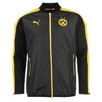 puma borussia dortmund cup stadium jacket mens