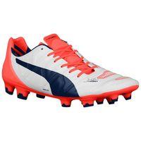 Puma Evopower 1.2 FG Football Boots (White-Orange)