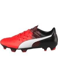 puma junior evopower 33 fg football boots redwhiteblack