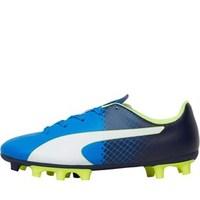 puma junior evospeed 55 fg football boots electric blue lemonadepeacoa ...