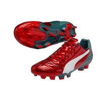 Puma Evopower 4.2 Graphic Firm Ground Football Boots (Red)