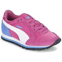 puma st runner nl jr boyss childrens shoes trainers in pink