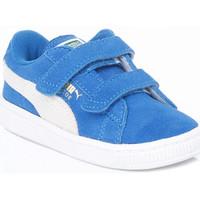 Puma Toddler Blue Heritage Suede Trainers boys\'s Children\'s Shoes (Trainers) in blue