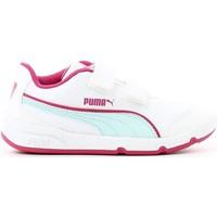 Puma 187367 Sport shoes Kid girls\'s Children\'s Shoes (Trainers) in white