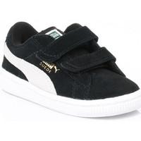 puma toddler black heritage suede trainers boyss childrens shoes train ...