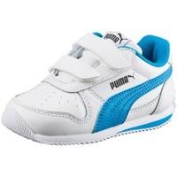 Puma 354597 Sport shoes Kid Bianco/celeste girls\'s Children\'s Shoes (Trainers) in Multicolour