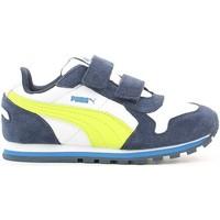 puma 360763 sport shoes kid blue boyss childrens walking boots in blue