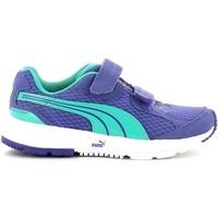 puma 187120 sport shoes kid violet girlss childrens trainers in purple