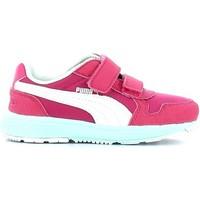 puma 358302 sport shoes kid pink girlss childrens walking boots in pin ...