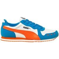 puma cabana racer sl jr girlss childrens shoes trainers in white