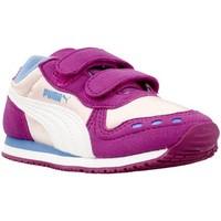 puma cabana racer kids girlss childrens shoes trainers in beige