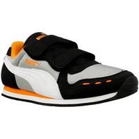 puma cabana racer boyss childrens shoes trainers in grey