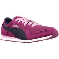 puma cabana racer boyss childrens shoes trainers in purple