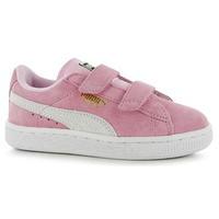 puma suede 2 strap fashion trainers childrens