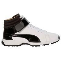 Puma TITANTOUR IGNITE Hi-Top Junior Golf Shoes - Black / White UK 1