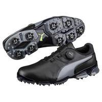 Puma Titan Tour IGNITE Disc Golf Shoes - Black / Quiet Shade UK 7 Standard
