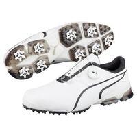 Puma Titan Tour IGNITE Disc Golf Shoes - White / Black UK 7 Standard