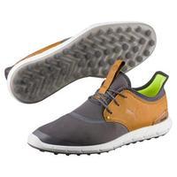 Puma IGNITE Spikeless Sport Golf Shoes - Smoked Pearl-Cathay Spice UK 7
