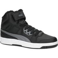 puma rebound street fur high tops blacksteel gray