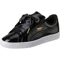 Puma Basket Heart Patent black