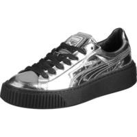 Puma Basket Platform Metallic Women\'S Trainers silver/silver/black