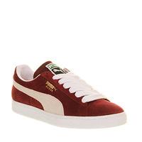 puma suede classic team burgundy white