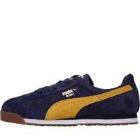 Puma Mens Roma Gents Trainers Blue/Gold/White