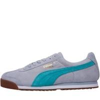 Puma Mens Roma Gents Trainers Blue/Green/White