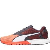 Puma Mens IGNITE Dual Neutral Running Shoes Red/Asphalt