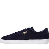 puma mens suede classic trainers peacoatwhite