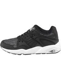 puma mens blaze tiger mesh trainers asphaltblack