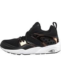 puma mens blaze of glory metallic pack trainers blackmetallic bronze