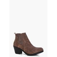 Pull On Western Chelsea Boot - tan