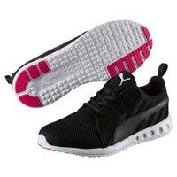 puma carson cross hatch running shoes womens blackcosmo