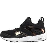 puma mens blaze of glory metallic pack trainers blackmetallic bronze