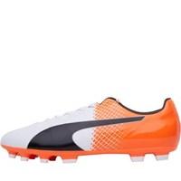 Puma Mens EvoSPEED SL Synthetic II AG Football Boots White/Black/Orange