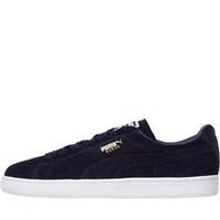 Puma Mens Suede Classic Trainers Peacoat/White