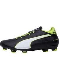 Puma Mens EvoTOUCH 3 FG Football Boots Black/White/Safety Yellow