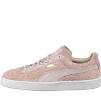Puma Mens Suede Wooly Trainers Birch /White