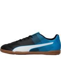 puma mens adreno ii it indoor football boots blackwhiteblue