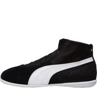 Puma Womens Eskiva Mid Textured Hi-Tops Black