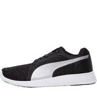 puma womens st trainer evo gleam trainers blacksilver