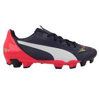 puma evopower 42 firm ground football boots peacot white kids