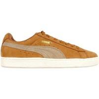 puma basket lo lthr mens shoes trainers in brown