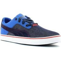puma 357570 sport shoes man blue mens shoes trainers in blue